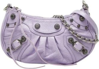 Balenciaga Pre-owned Mini Bags, female, Purple, Size: ONE SIZE Pre-owned Vintage Mini Bag