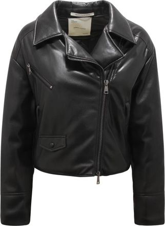 Emma & Gaia 44S012 Light Jacket - Dames - Zomerjassen - Zwart - S - Leer - Jassen