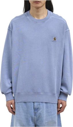 Carhartt Work in Progress Nelson Sweatshirt - Heren - Sweatshirts & Hoodies - Blauw - Maat: XS Katoen