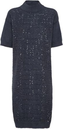 Brunello Cucinelli Croc-motif Sequin Dress