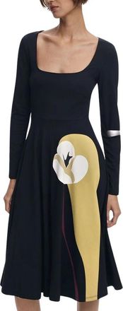 Desigual Zwarte Katoenen Damesjurk Lirio - Dames - Casual kleedjes - Zwart - S - Katoen - Kleedjes