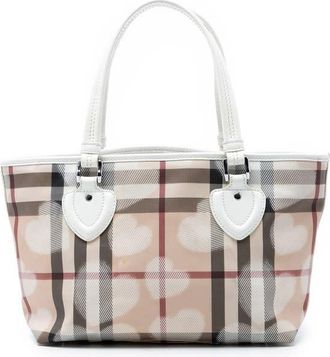Burberry Pre-owned Burberry House Check Coated Canvas Hearts Tote Ladies GUADT63Y8AB1QPTH