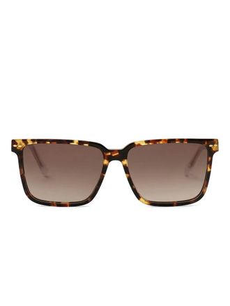 Isabel Marant Occhiali da sole Priya con effetto tartarugato - Marrone