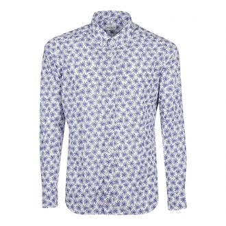 Bagutta Shirt - Heren - Zakelijke Overhemden - Blauw - L - Overhemden