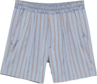 Tom Ford Silk Jacquard Regular Stripe Pleated Lounge Shorts
