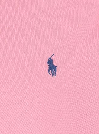 Polo Ralph Lauren Mens Polo Shirt Custom Fit Pink Cotton T-Shirts And Polos