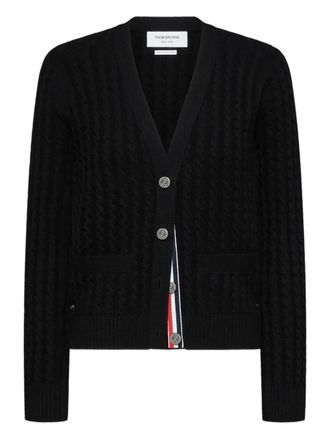 Thom Browne cable-knit cardigan - Nero