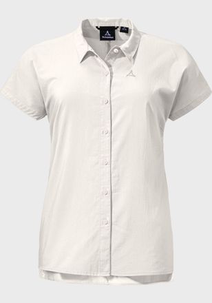 Sch&ouml;ffel Outdoorbluse SCH&Ouml;FFEL Blouse Palma L, Damen, Gr. 36, weiss (1140, wei&szlig;), Oberstoff : 69% Baumwolle 25% Nylon 6% Hanf, bequem, V-Ausschnitt, Blusen Out