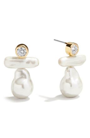 BaubleBar Josephine Faux Pearl Drop Earrings at Nordstrom