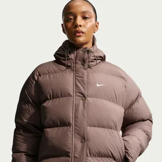 Nike Womens Nike Sportswear Therma-FIT Puffer in Brown | IH1005-214