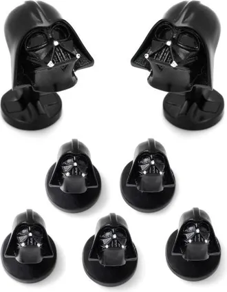Cufflinks Inc. 3D Darth Vader Cuff Links & Shirt Studs Set in Black at Nordstrom