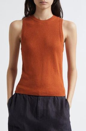 Vince Rib Cashmere & Silk Tank in Dark Dusk Ember at Nordstrom Rack, Size Medium