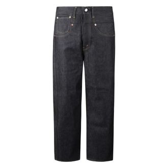 Junya Watanabe Jeans, Heren, Blauw, L, Denim, Denim Paneled Jeans