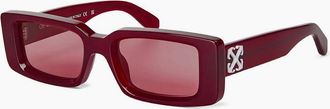 Off-white Mens Arthur Sunglasses - Burgundy - Size: ONE size