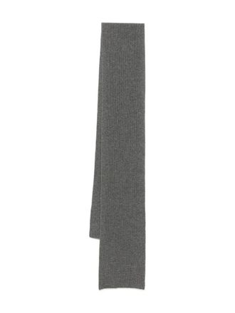 N.Peal ribbed scarf - unisex - Organic Cashmere - One Size - Grey