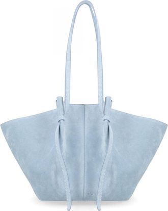 Yuzefi Blue Mochi Large Suede Tote Bag