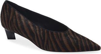 Rag & Bone Paloma Pump in Coffee Zebra Hair Calf at Nordstrom, Size 37.5