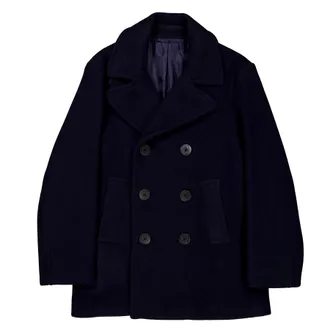 Burberry Double-Breasted Wool Peacoat, Brand Size 46 ( US Size 36 )