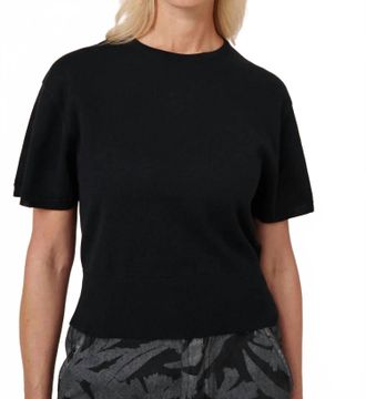 Kowtow Silhouette Short Sleeve Top In Black