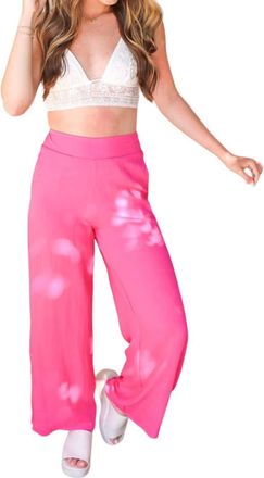 Sadie & Sage Blossoming Pants In Fuchsia