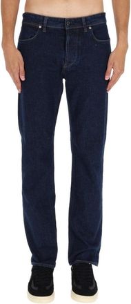 Stone Island Straight-Leg Denim Trousers With Mid-Rise Waist