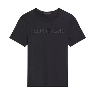 Helmut Lang Slim Logo Tee - Tops - Mujer - Negro - XS