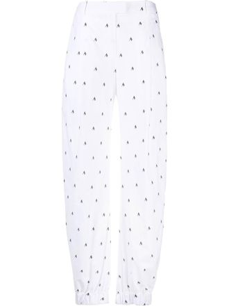 The Attico Broek met wijde pijpen - Wit