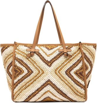 Gianni Chiarini Marcella Tote Bag - Dames - Shoppers - Beige - ONE Size - Leer - Tassen