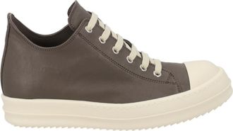 Rick Owens Brown Solid Low Sneakers