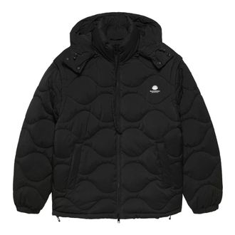 New Amsterdam Surf Association Gewatteerde jas - Heren - Winterjassen - Zwart - L - Leer - Jassen