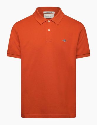 GANT Mens Classic Reg Polo Shirt - Orange - Size: 36