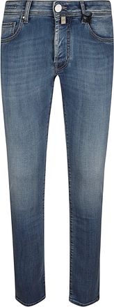 Jacob Cohen Nick Distressed Slim-Fit Five-Pocket Jeans
