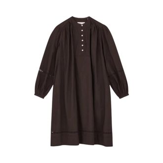 Skall Studio Shirt Dresses, female, Brown, Size: XS Leaf Shirtdress