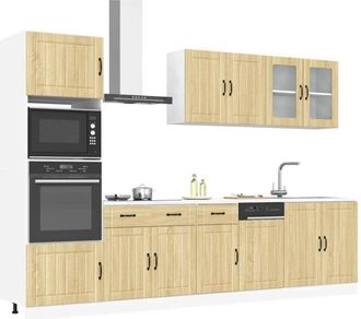 vidaXL Vidaxl - Conjunto De Armarios De Cocina De 7 Piezas lucca De Madera De Ingenier&iacute;a De Roble Sonoma