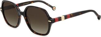 Carolina Herrera HER 0106/S O63/HA Womens Sunglasses Tortoiseshell Size 55