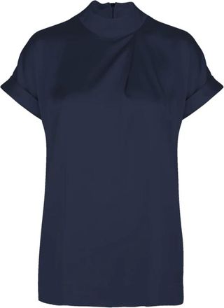 Dante6 Dames, Blouses & Shirts, Blauw, Maat: XS Satijn