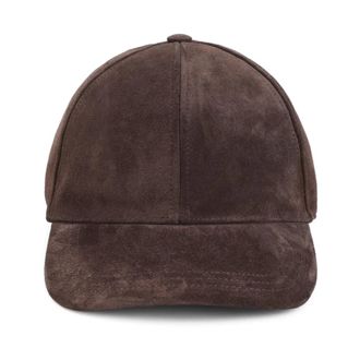 Valentino Garavani Baseballpet - unisex - Accessoires - Bruin - Maat: 59 CM Leer