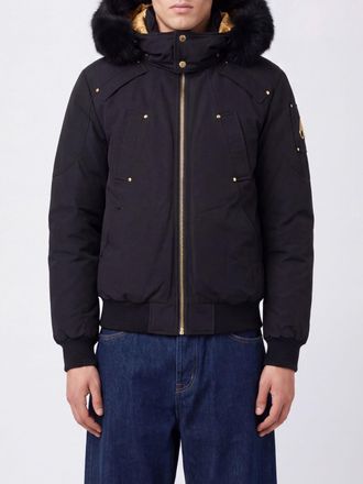 Moose Knuckles Technical Fabric Down Jacket with Removable Shearling Hood