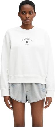 Maison Margiela Sweatshirts - Dames - Sweatshirts - Wit - S - Hoodies & sweatvesten