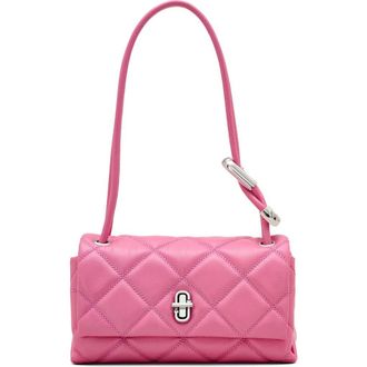 Marc Jacobs The Mini Dual Chain Diamond Quilted Leather Shoulder Bag in Bow Pink at Nordstrom Rack