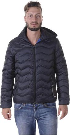 Emporio Armani Bomberjack - Heren - Winterjassen - Blauw - 3XL - Polyester - Jassen