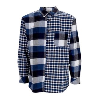 Element Geruite Flanellen Overhemd Lange Mouwen - Heren - Casual Overhemden - Veelkleurig - XL - Katoen - Overhemden