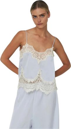 Elisabetta Franchi Mujer, Camisetas, Azul, Talla: XS