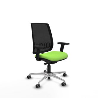 Piqueras y Crespo Silla De Oficina Piqueras Y Crespo Alares Negro Soporte Lumbar Ajustable