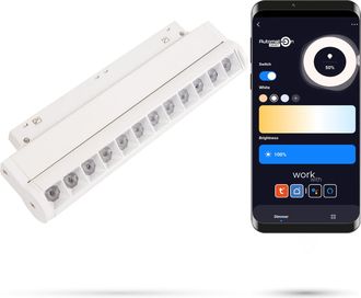 OEM Foco Lineal Led Blanco Wifi Zigbee Ajustable De 12 W Para Rieles Magn&eacute;ticos Smart Track 48vdc 3000-5000k Regulable