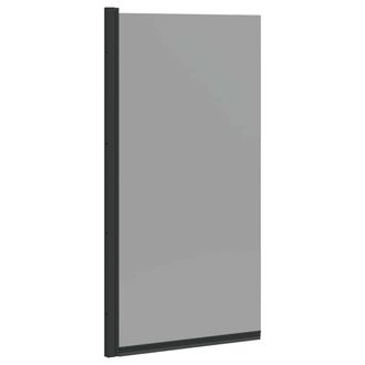 vidaXL Pantalla De Ducha De Ba&ntilde;o Negro 68 X 130 Cm Vidrio Templado Vidaxl