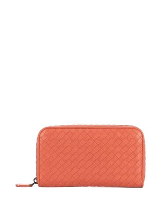 Bottega Veneta leather wallet - women - Calf Leather - One Size - Orange