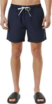 Jack Wills Herenswimshorts van gemiddelde lengte met geborduurd logo (Marine)
