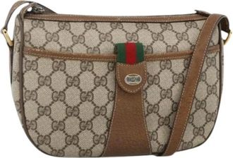 Gucci Pre-owned Cross Body Bags, female, Beige, Size: ONE SIZE Pre-owned Vintage Shoulder Bag