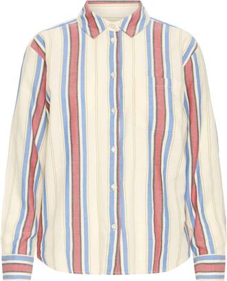 Ichi Fanni Shirt - Dames - Overhemden - Veelkleurig - XS - Katoen - Overhemden